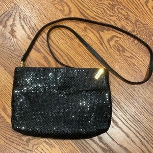 WHITING and DAVIS Black Mesh Bag
